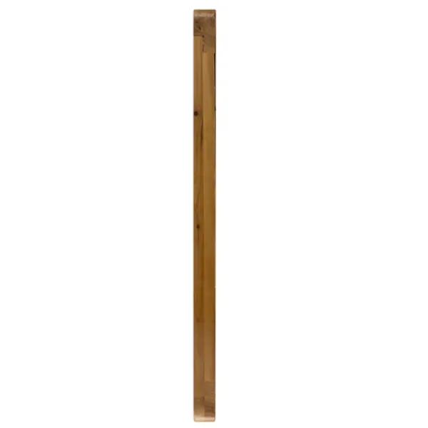 Decorative Mirrors-Kirkland's Home Rectangle Light Brown Wood Wall Mirror