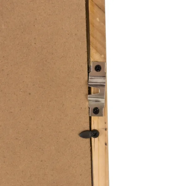 Decorative Mirrors-Kirkland's Home Rectangle Light Brown Wood Wall Mirror