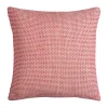 Pillows-Kirkland's Home Red And Ivory Geometric Pillow, 22 In. Red/Ivory