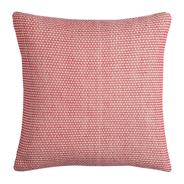 Pillows-Kirkland's Home Red And Ivory Geometric Pillow, 22 In. Red/Ivory