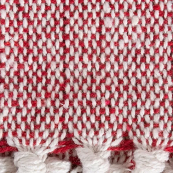 Blankets & Throws-Kirkland's Home Red And White Buffalo Check Throw Red/White