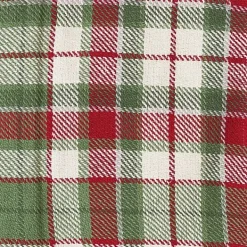 Blankets & Throws-Kirkland's Home Red Green White Plaid Christmas Throw Blanket Red/Green