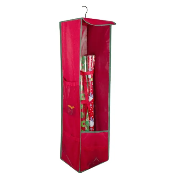 Wall Storage-Kirkland's Home Red Storage Bag Christmas Hanging Organizer Red/Black