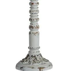 Buffet Lamps-Kirkland's Home Resin Distressed Spindle Buffet Lamp White
