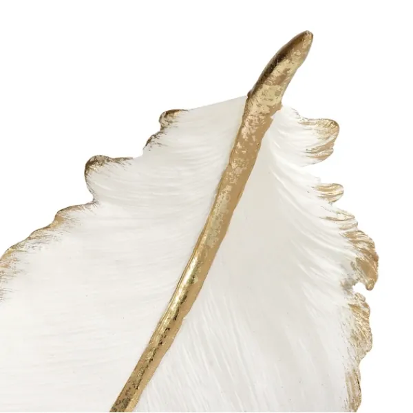 Decorative Bowls & Jars-Kirkland's Home Resin Feather Bowl White