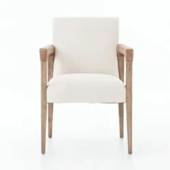 Dining Chairs-Kirkland's Home Reuben Harbor Natural Dining Chair Ivory