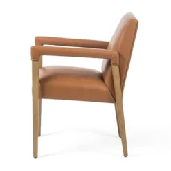 Dining Chairs-Kirkland's Home Reuben Sierra Butterscotch Dining Chair Brown