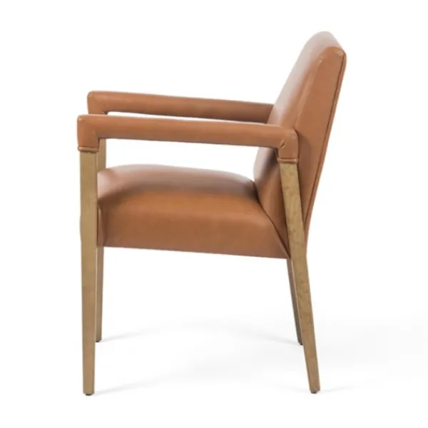 Dining Chairs-Kirkland's Home Reuben Sierra Butterscotch Dining Chair Brown
