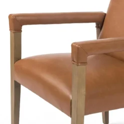 Dining Chairs-Kirkland's Home Reuben Sierra Butterscotch Dining Chair Brown