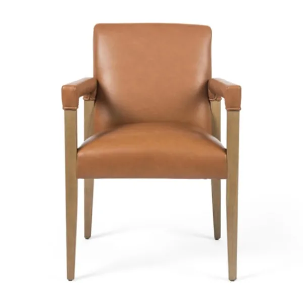 Dining Chairs-Kirkland's Home Reuben Sierra Butterscotch Dining Chair Brown