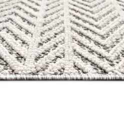 Outdoor Rugs-Kirkland's Home Reverse Arrows Outdoor Area Rug, 5X7 Gray