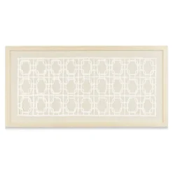Wall Plaques-Kirkland's Home Reyka Shadowbox Framed Wall Plaque Tan/White