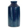 Vases-Kirkland's Home Ribbed Terracotta Vase, 13 In. Blue