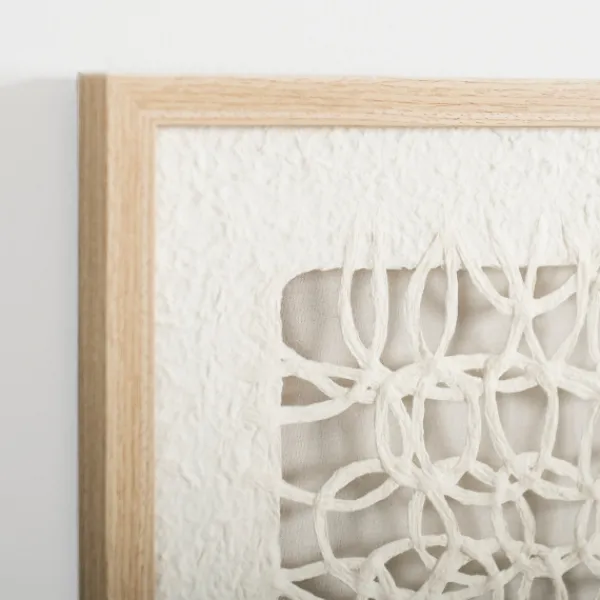Wall Plaques-Kirkland's Home Rice Paper Shadowbox Wall Plaque White