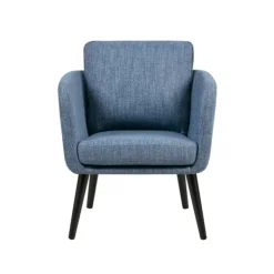 Accent Chairs-Kirkland's Home Rich Back Pillow Accent Chair Blue