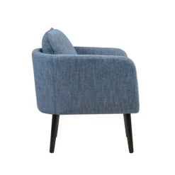 Accent Chairs-Kirkland's Home Rich Back Pillow Accent Chair Blue