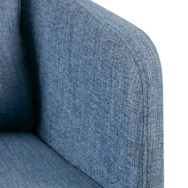 Accent Chairs-Kirkland's Home Rich Back Pillow Accent Chair Blue
