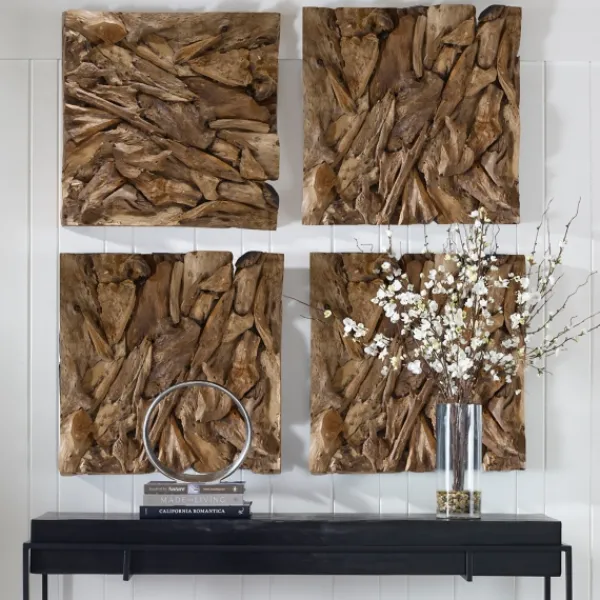 Wall Plaques-Kirkland's Home Rio Natural Wood Wall Plaque Brown