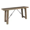 Console Tables-Kirkland's Home Roane Gray Reclaimed Pine Console Table
