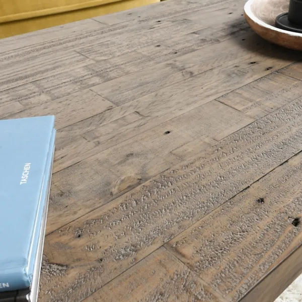 Coffee Tables-Kirkland's Home Roane Gray Reclaimed Pine Coffee Table
