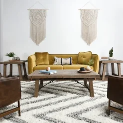 Coffee Tables-Kirkland's Home Roane Gray Reclaimed Pine Coffee Table