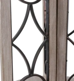 Accent & End Tables-Kirkland's Home Roberta Wood Decorative Metal Accent Table Gray