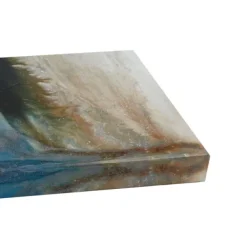 Canvas Art-Kirkland's Home Rolling Waves Blur Canvas Art Prints, Set Of 3 Blue/White/Brown