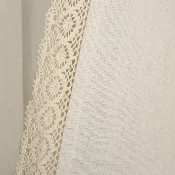 Curtains & Drapes-Kirkland's Home Rosalie Curtain Panel Set, 108 In. Ivory