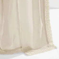 Curtains & Drapes-Kirkland's Home Rosalie Curtain Panel Set, 108 In. Ivory