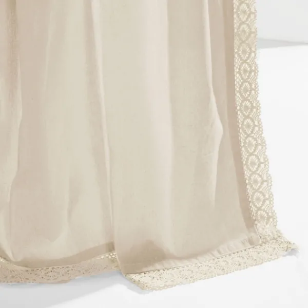 Curtains & Drapes-Kirkland's Home Rosalie Curtain Panel Set, 108 In. Ivory