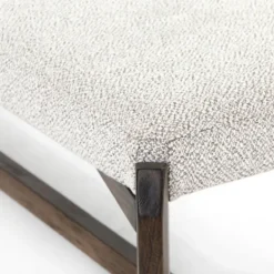 Benches & Ottomans-Kirkland's Home Roscoe Brunswick Pebble Upholstered Bench Gray