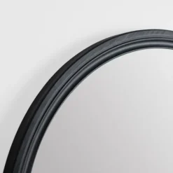 Decorative Mirrors-Kirkland's Home Round Black Wood Ridged Mirror