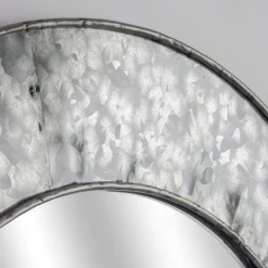 Decorative Mirrors-Kirkland's Home Round Galvanized Wall Mirror, 22 In.