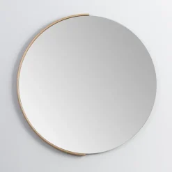 Decorative Mirrors-Kirkland's Home Round Gold Half Frame Mirror