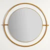 Decorative Mirrors-Kirkland's Home Round Gold Modern Wall Mirror