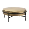 Coffee Tables-Kirkland's Home Round Hammered Metal Coffee Table Gold
