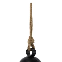 Decorative Accents-Kirkland's Home Round Iron Hanging Bells, Set Of 3 Black