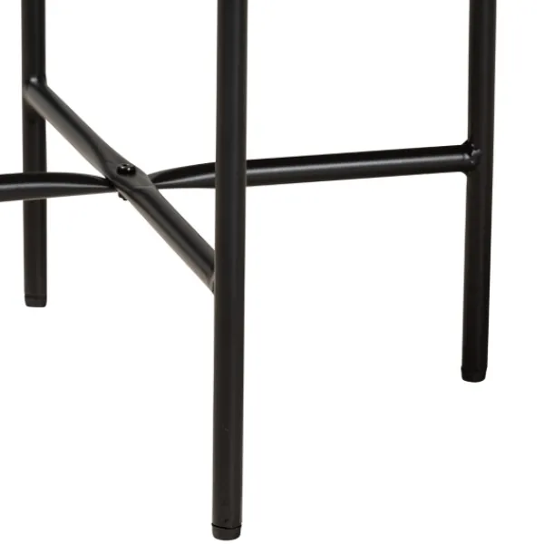 Accent & End Tables-Kirkland's Home Round Light Wood X Base Accent Table Brown