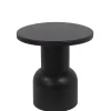 Accent & End Tables-Kirkland's Home Round Metal Bell Accent Table Black