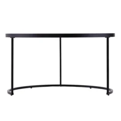 Coffee Tables-Kirkland's Home Round Mirrored Nesting Tables, Set Of 2 Black