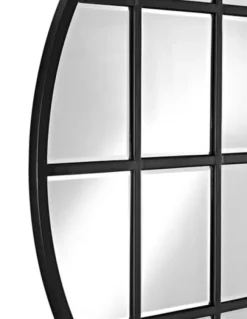 Decorative Mirrors-Kirkland's Home Round Windowpane Wall Mirror, 40 In.