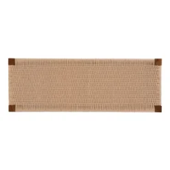 Benches & Ottomans-Kirkland's Home Rubberwood Handwoven Rope Bench Tan