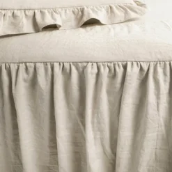 Comforters-Kirkland's Home Ruffle Skirt 3-Pc. King Comforter Set Tan
