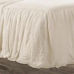 Comforters-Kirkland's Home Ruffle Skirt 3-Pc. King Comforter Set Ivory
