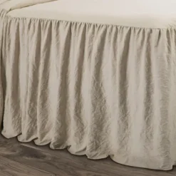 Comforters-Kirkland's Home Ruffle Skirt 3-Pc. Queen Comforter Set Tan