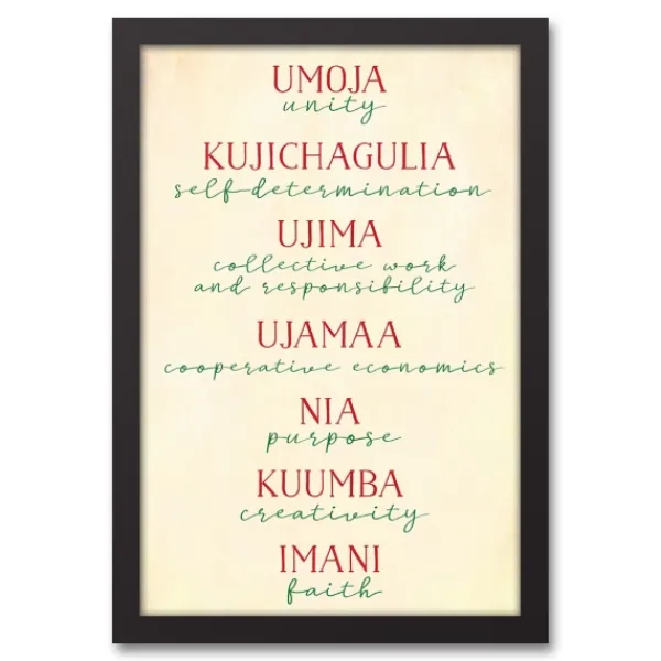Wall Plaques-Kirkland's Home Rules Of Kwanzaa Wall Plaque
