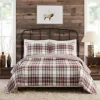 Quilts-Kirkland's Home Rust Plaid Camden King 3-Pc. Quilt Set Red/Gray/Ivory