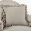 Pillows-Kirkland's Home Rustic Beige Ruffled Edge Throw Pillow Tan