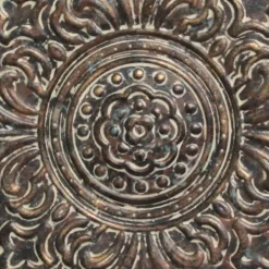 Wall Plaques-Kirkland's Home Rustic Bronze Metal Medallion Wall Plaque Brown/Gold