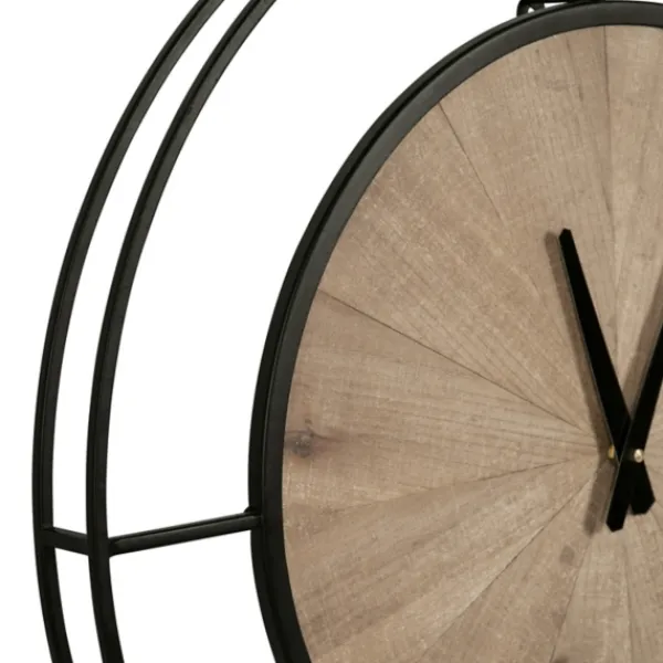 Clocks-Kirkland's Home Rustic Brown And Black Newfield Clock